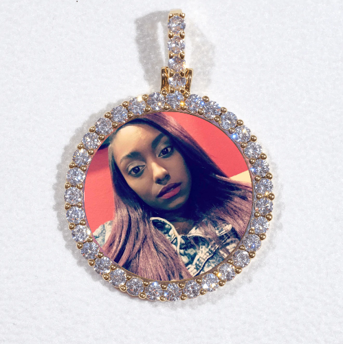 3D CIRCLE CUSTOM PICTURE PENDANT SMALL SIZE