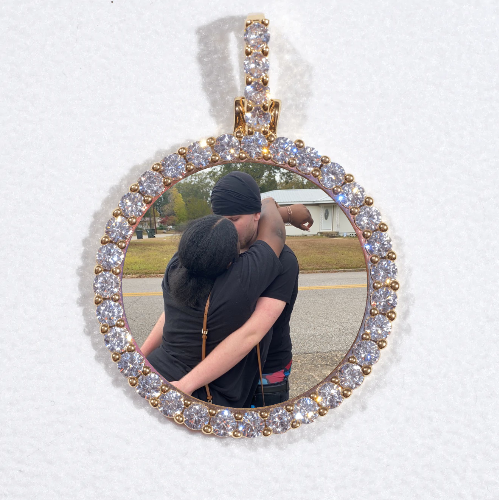 3D CIRCLE CUSTOM PICTURE PENDANT SMALL SIZE