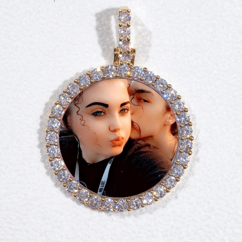 3D CIRCLE CUSTOM PICTURE PENDANT SMALL SIZE