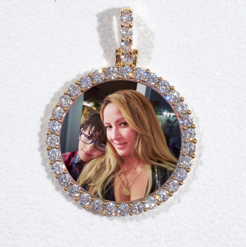 3D CIRCLE CUSTOM PICTURE PENDANT SMALL SIZE