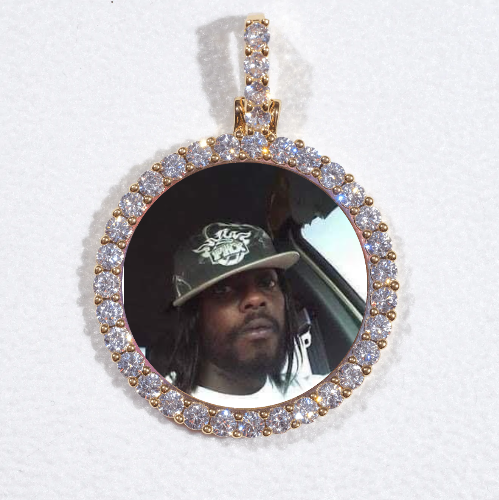 3D CIRCLE CUSTOM PICTURE PENDANT SMALL SIZE