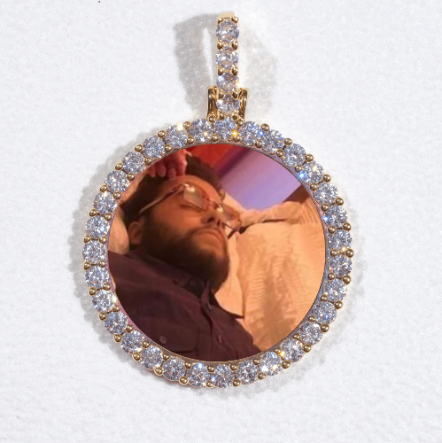 3D CIRCLE CUSTOM PICTURE PENDANT SMALL SIZE