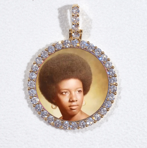 3D CIRCLE CUSTOM PICTURE PENDANT SMALL SIZE