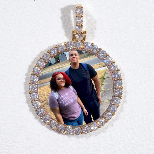 3D CIRCLE CUSTOM PICTURE PENDANT SMALL SIZE