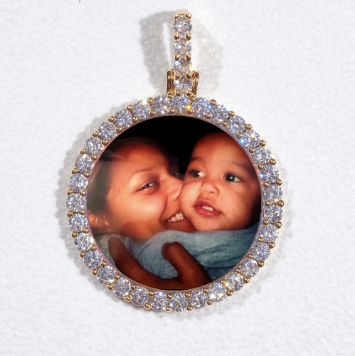 3D CIRCLE CUSTOM PICTURE PENDANT SMALL SIZE