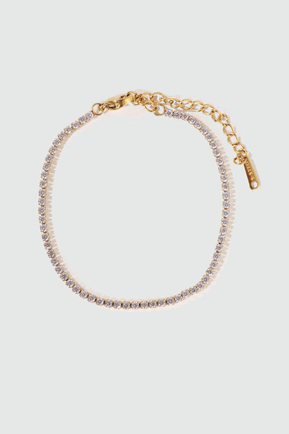 18K Gold Stainless Steel Multi Diamond Tennis Bracelet