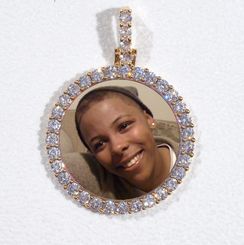 3D CIRCLE CUSTOM PICTURE PENDANT SMALL SIZE