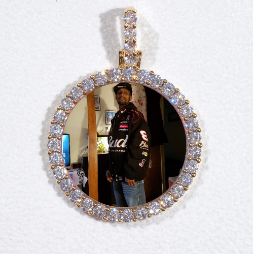 3D CIRCLE CUSTOM PICTURE PENDANT SMALL SIZE