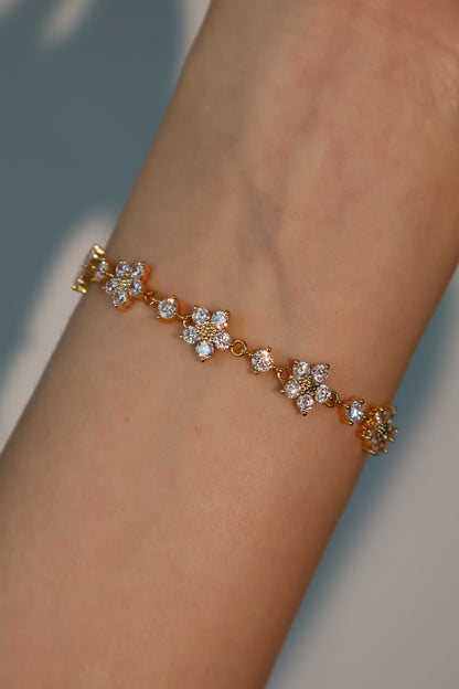 18K Real Gold Plated Starlight Bloom Bracelet