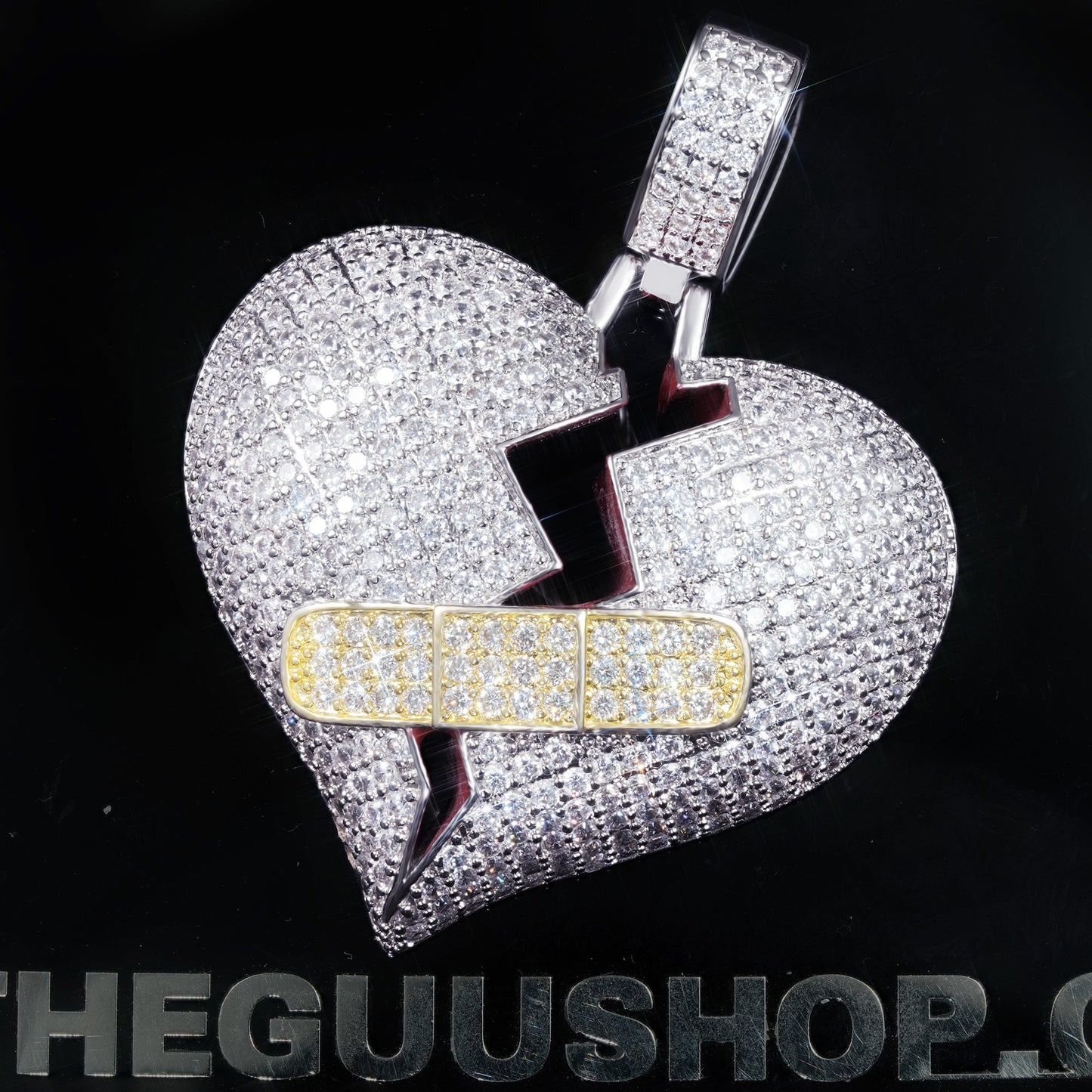 18K Gold-Plated Bandage Heartbreak Necklace