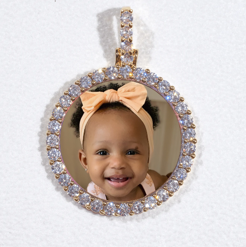 3D CIRCLE CUSTOM PICTURE PENDANT SMALL SIZE