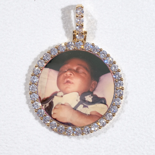 3D CIRCLE CUSTOM PICTURE PENDANT SMALL SIZE
