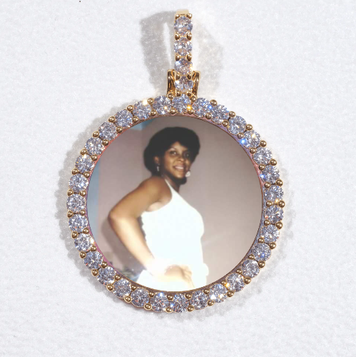 3D CIRCLE CUSTOM PICTURE PENDANT SMALL SIZE