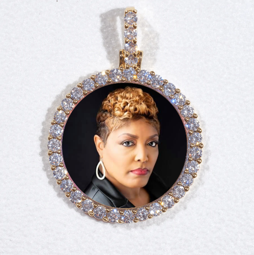 3D CIRCLE CUSTOM PICTURE PENDANT SMALL SIZE
