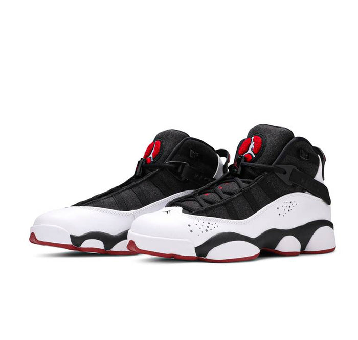 Jordan 6 Rings Black White Gym Red