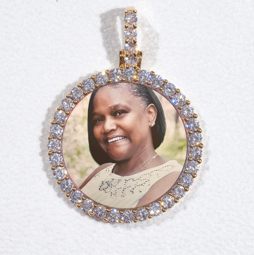 3D CIRCLE CUSTOM PICTURE PENDANT SMALL SIZE