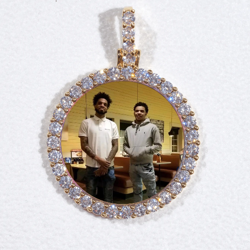 3D CIRCLE CUSTOM PICTURE PENDANT SMALL SIZE