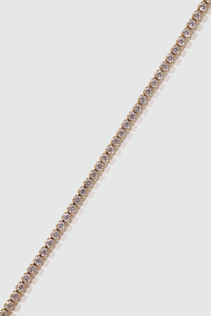 18K Gold Stainless Steel Multi Diamond Tennis Bracelet
