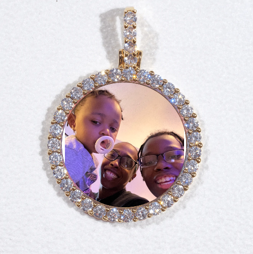 3D CIRCLE CUSTOM PICTURE PENDANT SMALL SIZE