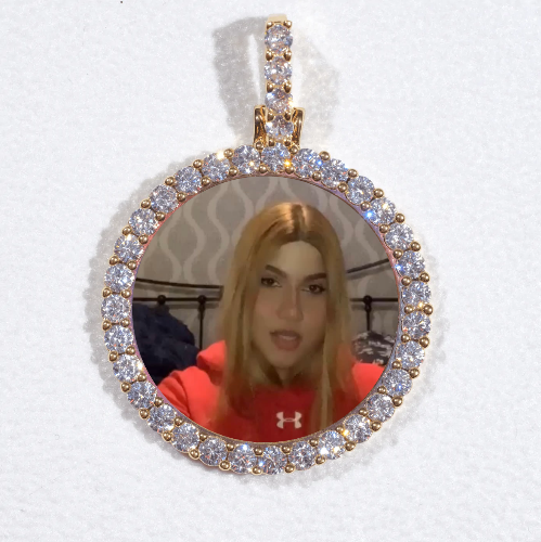 3D CIRCLE CUSTOM PICTURE PENDANT SMALL SIZE