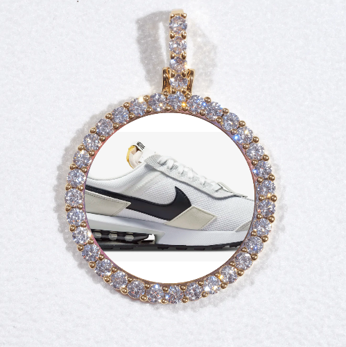 3D CIRCLE CUSTOM PICTURE PENDANT SMALL SIZE