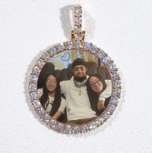 3D CIRCLE CUSTOM PICTURE PENDANT SMALL SIZE