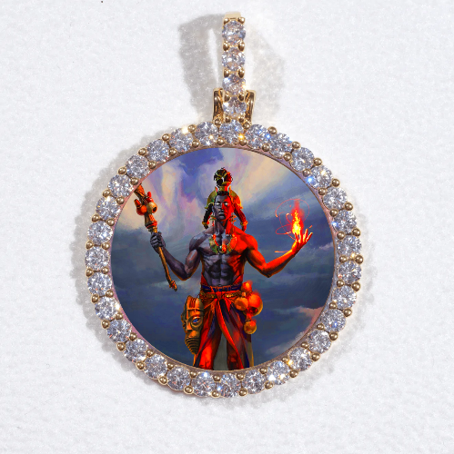 3D CIRCLE CUSTOM PICTURE PENDANT SMALL SIZE