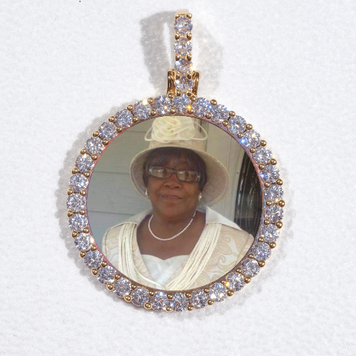 3D CIRCLE CUSTOM PICTURE PENDANT SMALL SIZE