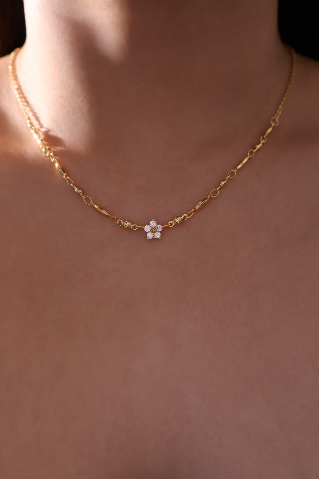 18K Real Gold Plated Starlight Bloom Necklace
