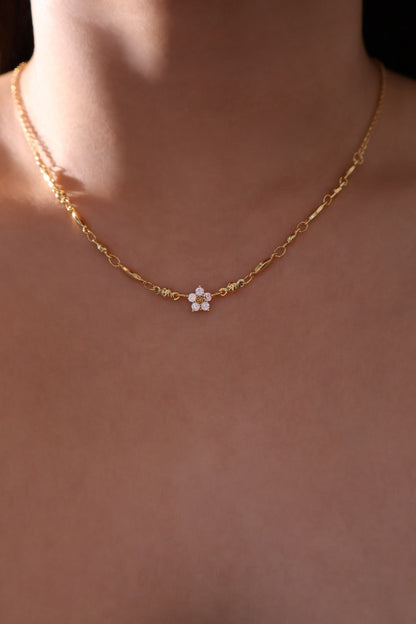 18K Real Gold Plated Starlight Bloom Necklace