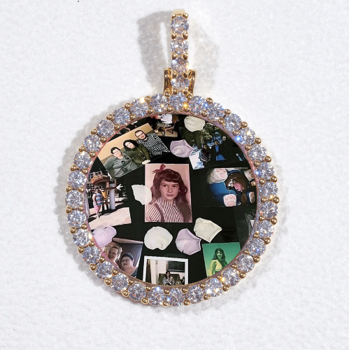 3D CIRCLE CUSTOM PICTURE PENDANT SMALL SIZE