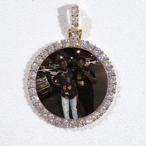 3D CIRCLE CUSTOM PICTURE PENDANT SMALL SIZE