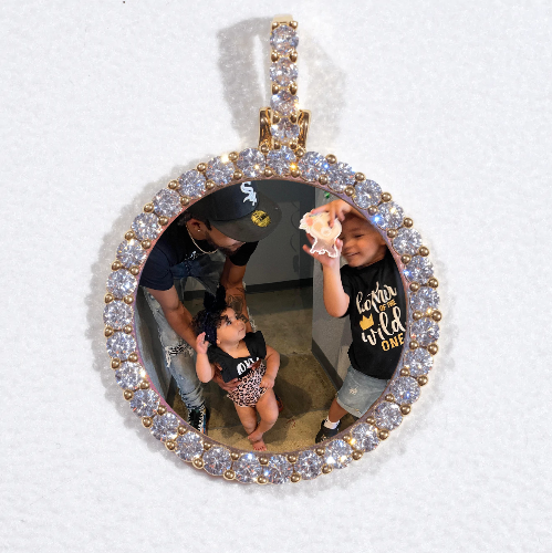 3D CIRCLE CUSTOM PICTURE PENDANT SMALL SIZE