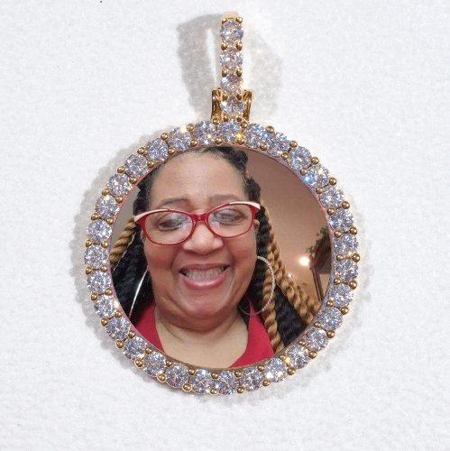 3D CIRCLE CUSTOM PICTURE PENDANT SMALL SIZE
