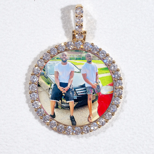 3D CIRCLE CUSTOM PICTURE PENDANT SMALL SIZE