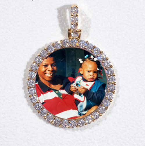 3D CIRCLE CUSTOM PICTURE PENDANT SMALL SIZE