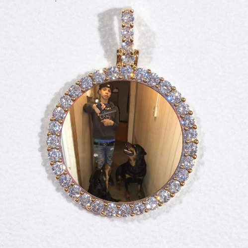 3D CIRCLE CUSTOM PICTURE PENDANT SMALL SIZE