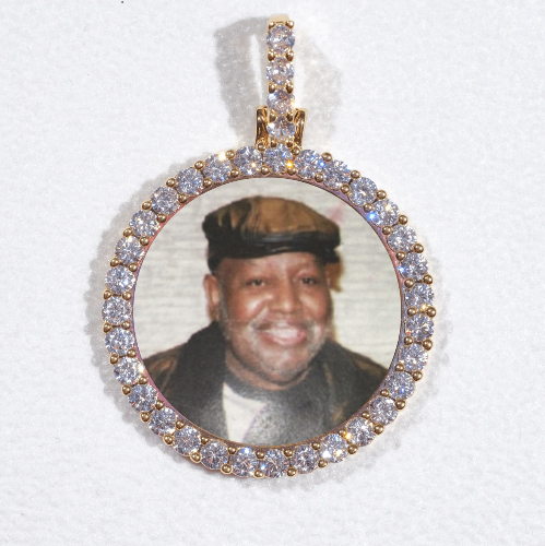 3D CIRCLE CUSTOM PICTURE PENDANT SMALL SIZE
