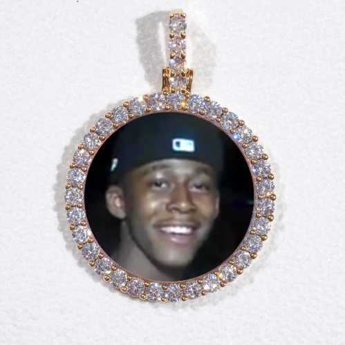 3D CIRCLE CUSTOM PICTURE PENDANT SMALL SIZE