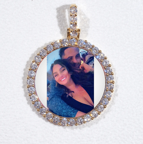 3D CIRCLE CUSTOM PICTURE PENDANT SMALL SIZE