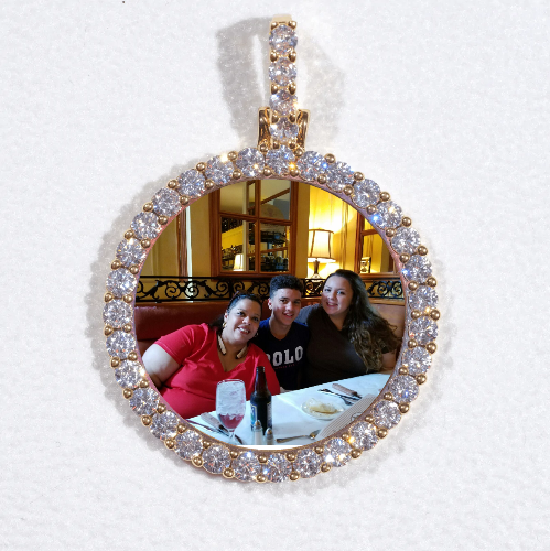 3D CIRCLE CUSTOM PICTURE PENDANT SMALL SIZE