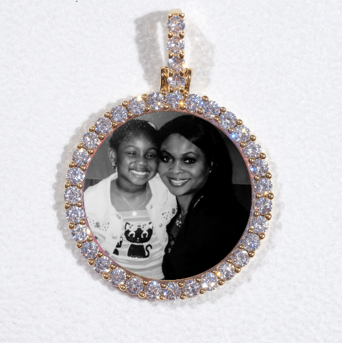 3D CIRCLE CUSTOM PICTURE PENDANT SMALL SIZE