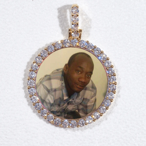 3D CIRCLE CUSTOM PICTURE PENDANT SMALL SIZE