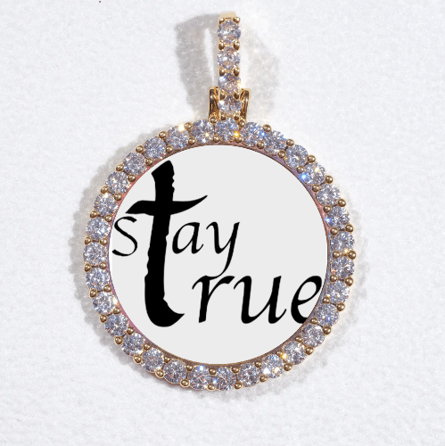 3D CIRCLE CUSTOM PICTURE PENDANT SMALL SIZE