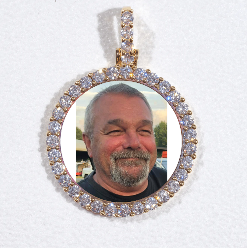 3D CIRCLE CUSTOM PICTURE PENDANT SMALL SIZE