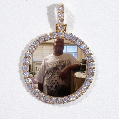 3D CIRCLE CUSTOM PICTURE PENDANT SMALL SIZE