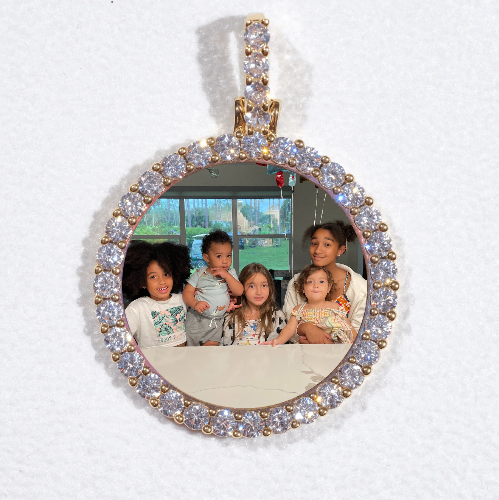 3D CIRCLE CUSTOM PICTURE PENDANT SMALL SIZE