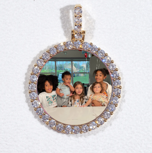3D CIRCLE CUSTOM PICTURE PENDANT SMALL SIZE