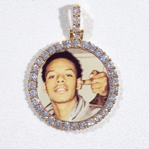3D CIRCLE CUSTOM PICTURE PENDANT SMALL SIZE