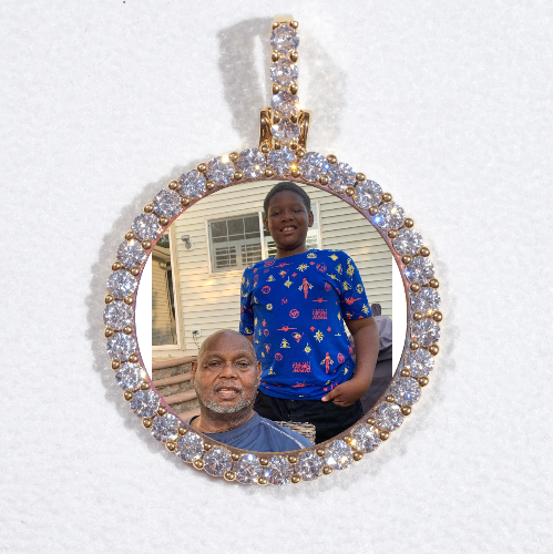 3D CIRCLE CUSTOM PICTURE PENDANT SMALL SIZE